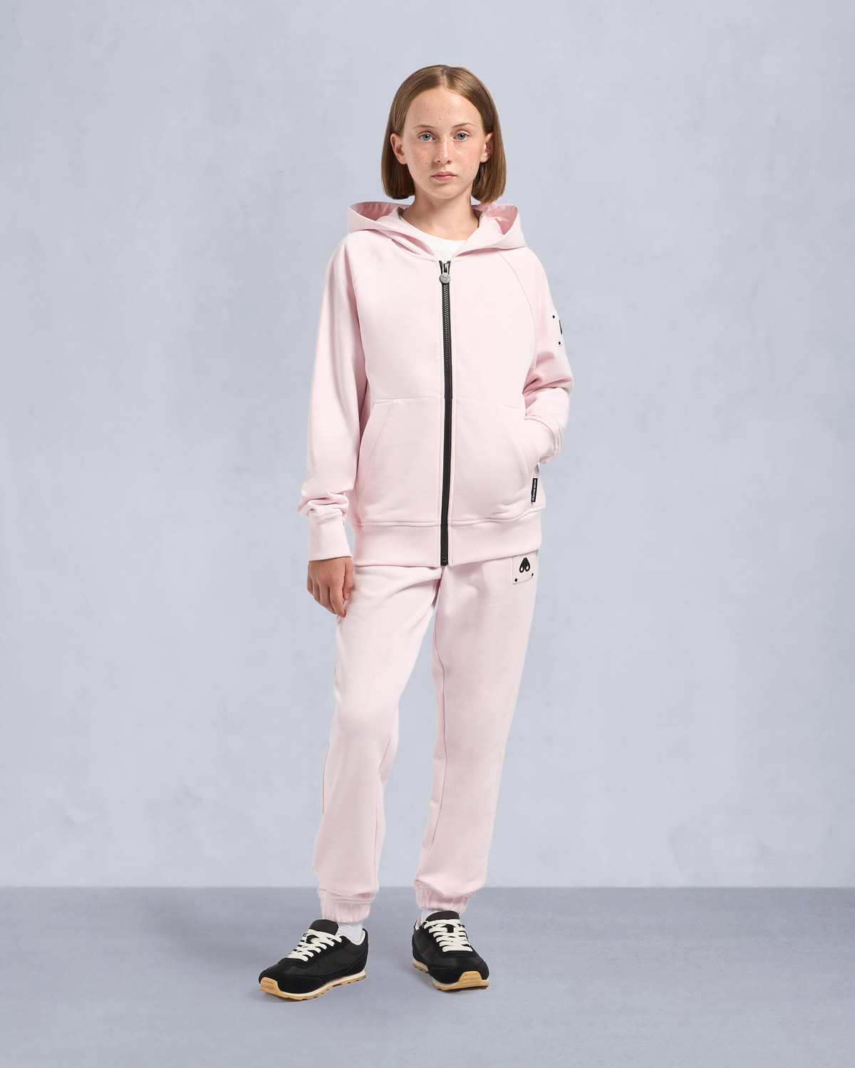 Moose Knuckles Kids Kids Unisex Hartsfield Zip Hoodie Heaven M14US634 Front Category