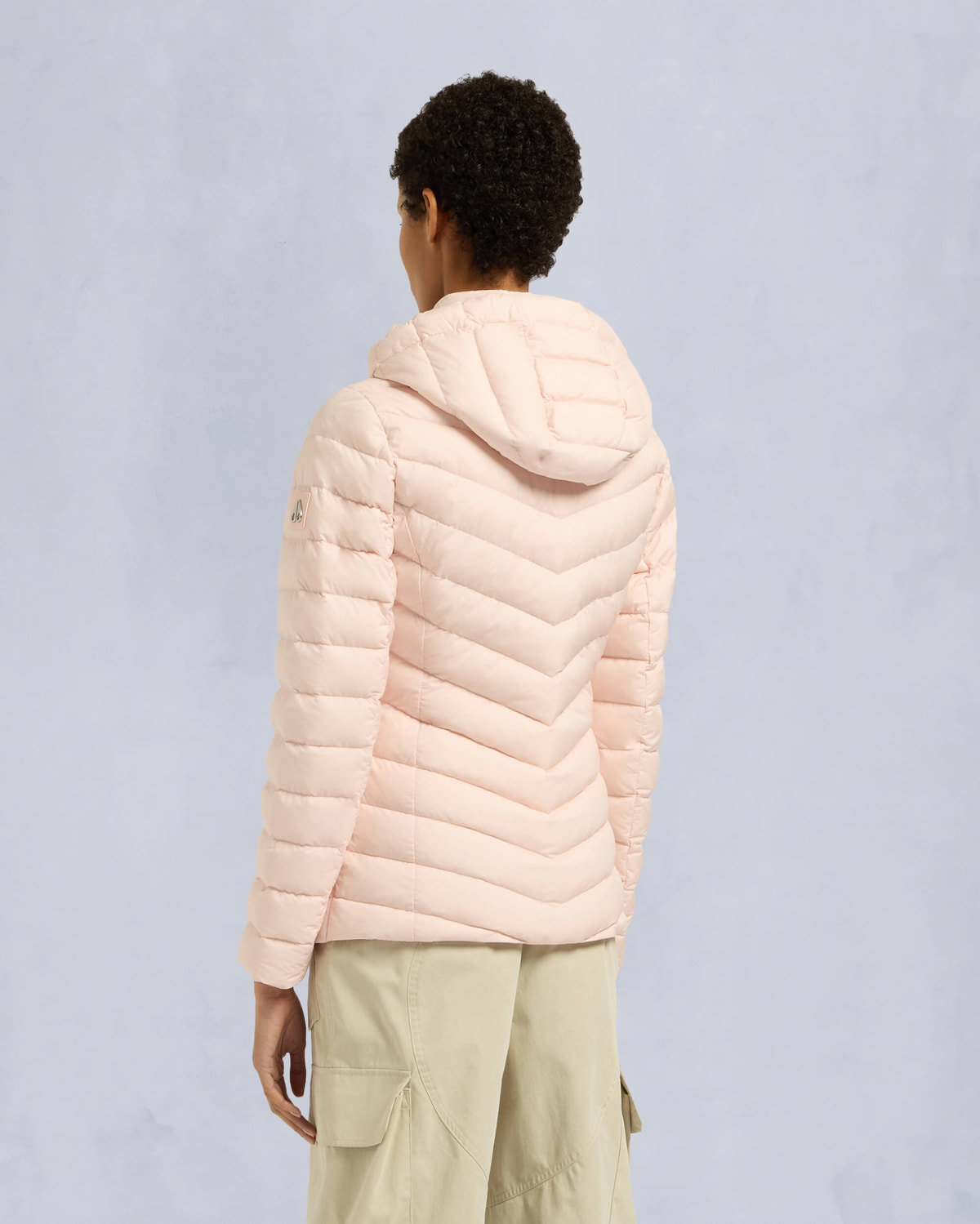 Moose Knuckles Womens Lucille Air Down Jacket PETAL M15LJ133 Back