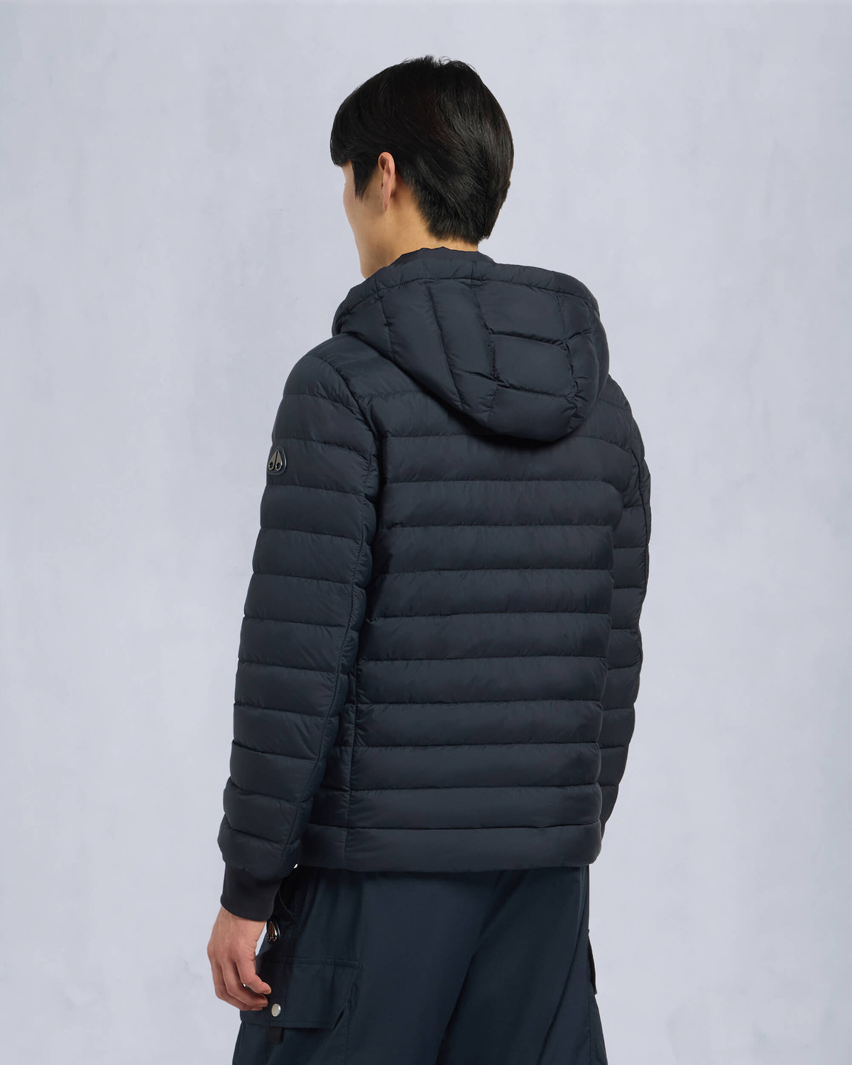 Moose Knuckles Mens Gregoire Air Down Jacket Navy M15MJ149 Back