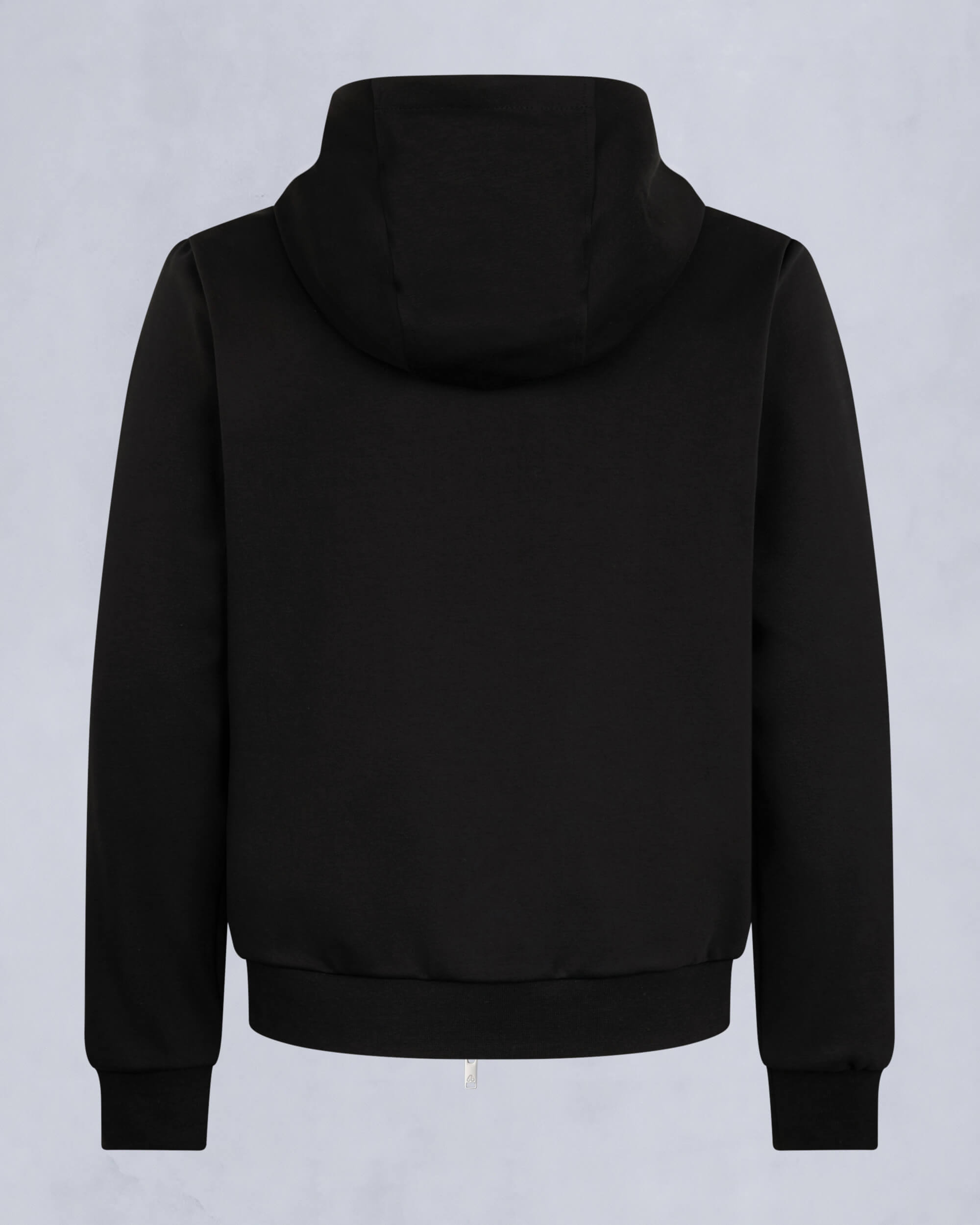 Moose Knuckles Mens Garnier Air Down Hybrid Hoodie Black / Shiny Black M15MS605 Detail2
