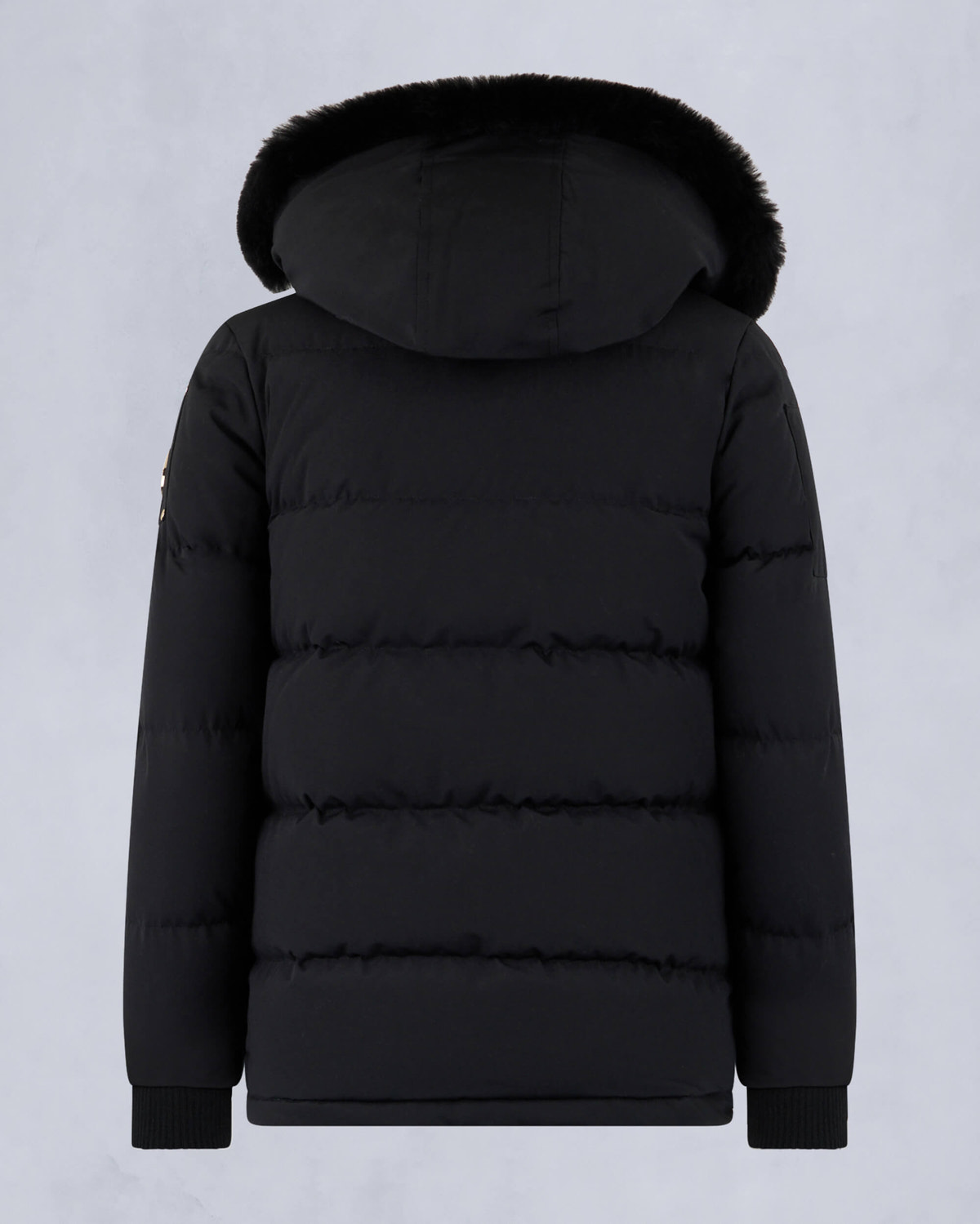 Moose Knuckles Kids Kids Unisex Original Gold Series 3Q Jacket Black / Black Shearling M32UJ193GS Detail2