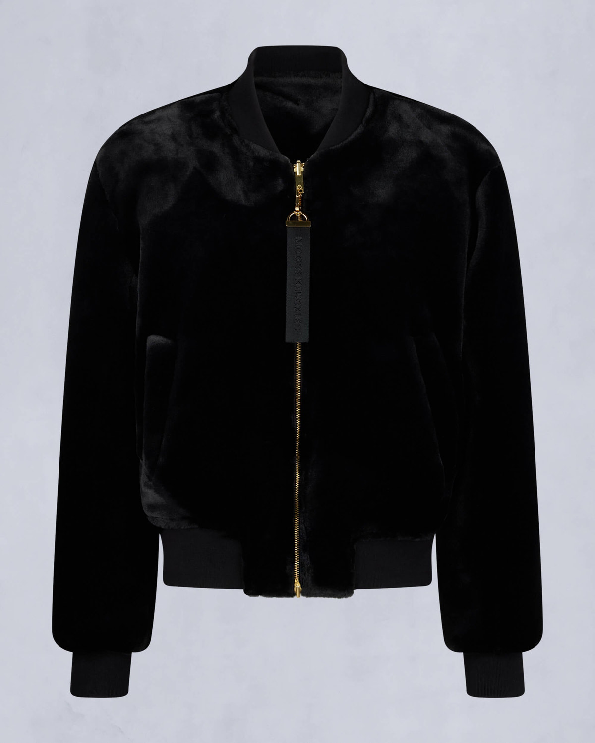 Moose Knuckles Womens Gold Series Reversible Jet Bomber Jacket Champagne M34LB022G Detail7