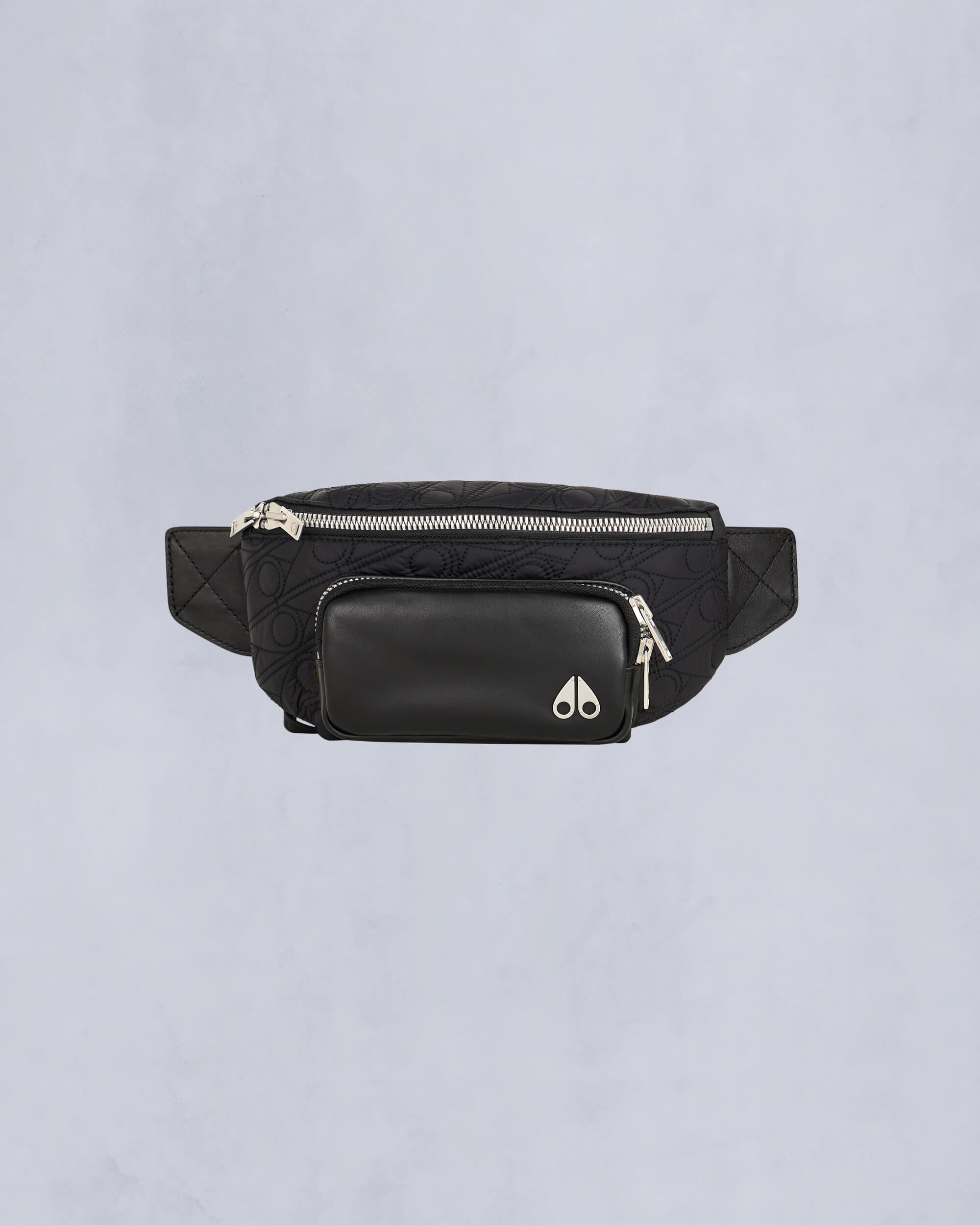 Moose Knuckles - M34MA522H - Logo Monogram Waist Bag - ACCESSORIES - Black Monogram - Front Category