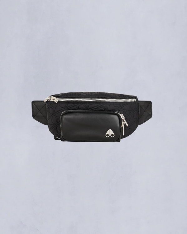 Moose Knuckles - M34MA522H - Logo Monogram Waist Bag - ACCESSORIES - Black Monogram - Front Category