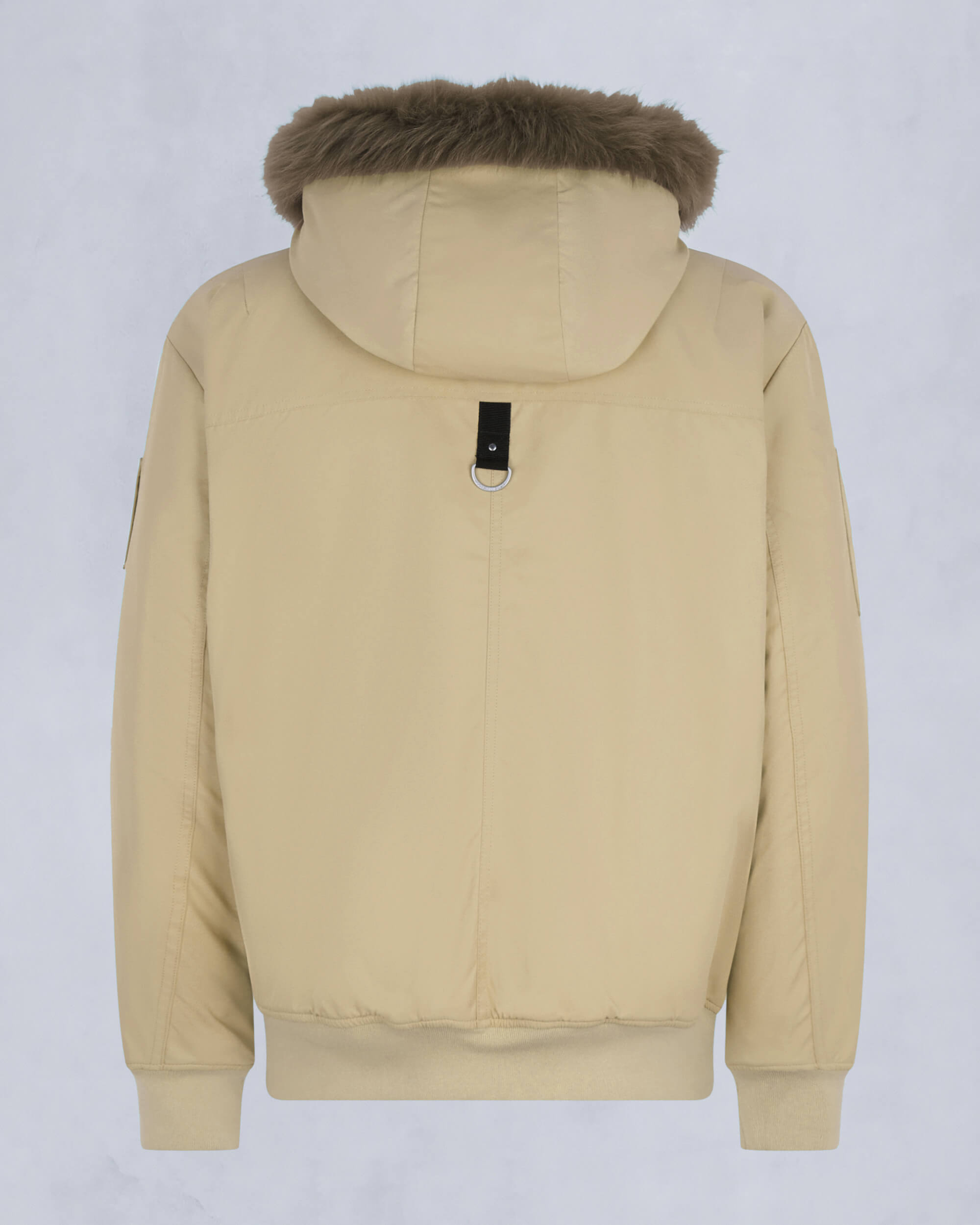 Moose Knuckles Mens Denali Bomber Jacket Sage /sage sherling M34MB027S Detail2