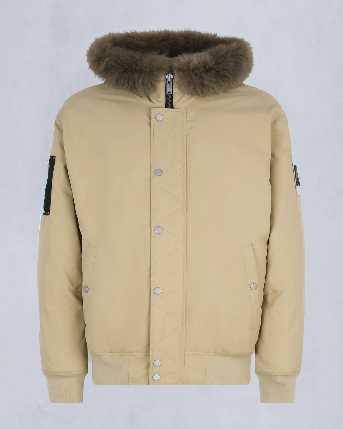 Moose Knuckles Mens Denali Bomber Jacket Sage /sage sherling M34MB027S - GM