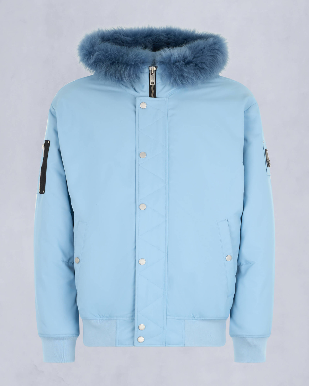 Moose Knuckles Mens Denali Bomber Jacket Rain / rain sherling M34MB027S - GM