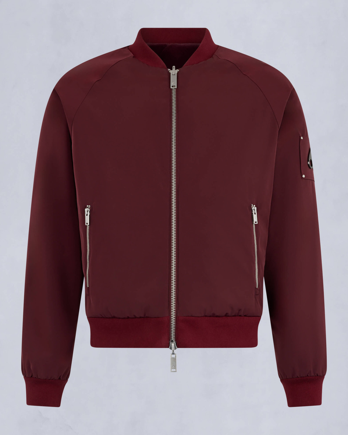 Moose Knuckles Mens Reversible Bunny Bomber Jacket Beet / beet M34MB029 - GM