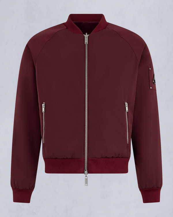 Moose Knuckles Mens Reversible Bunny Bomber Jacket Beet / beet M34MB029 - GM