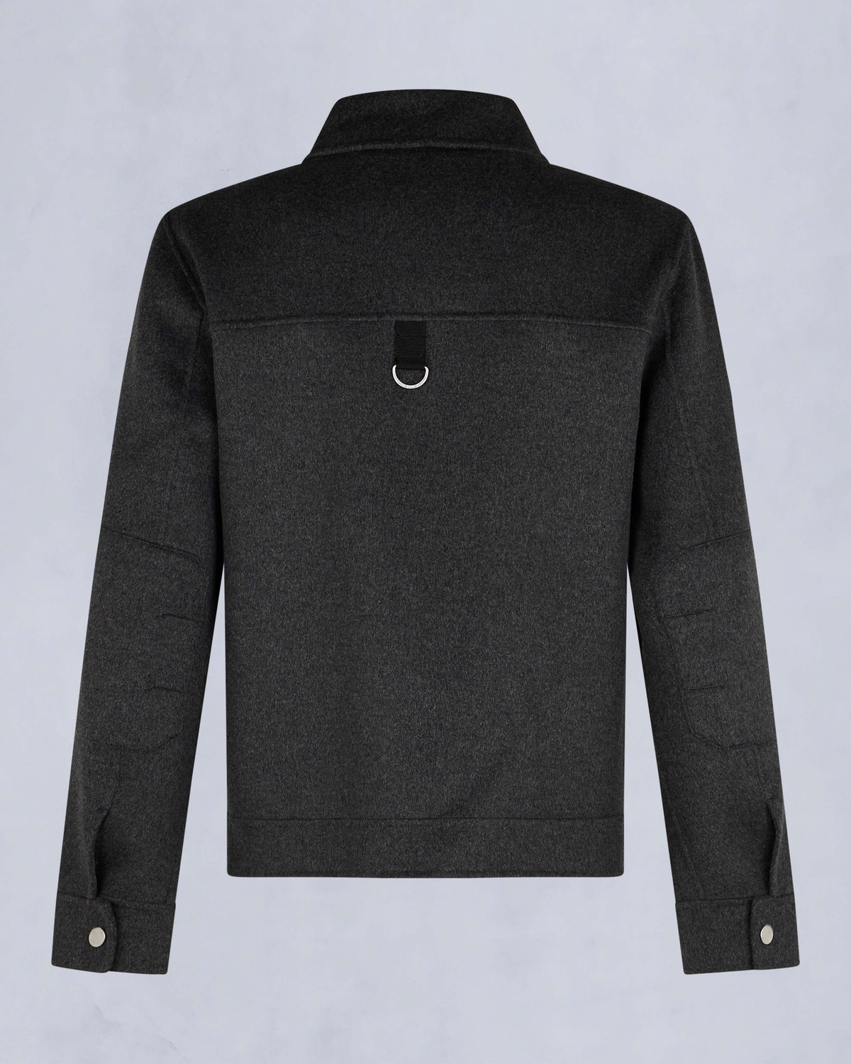 Moose Knuckles Mens Jacques Wool Shirt Jacket Charcoal M34MJ216 Detail2