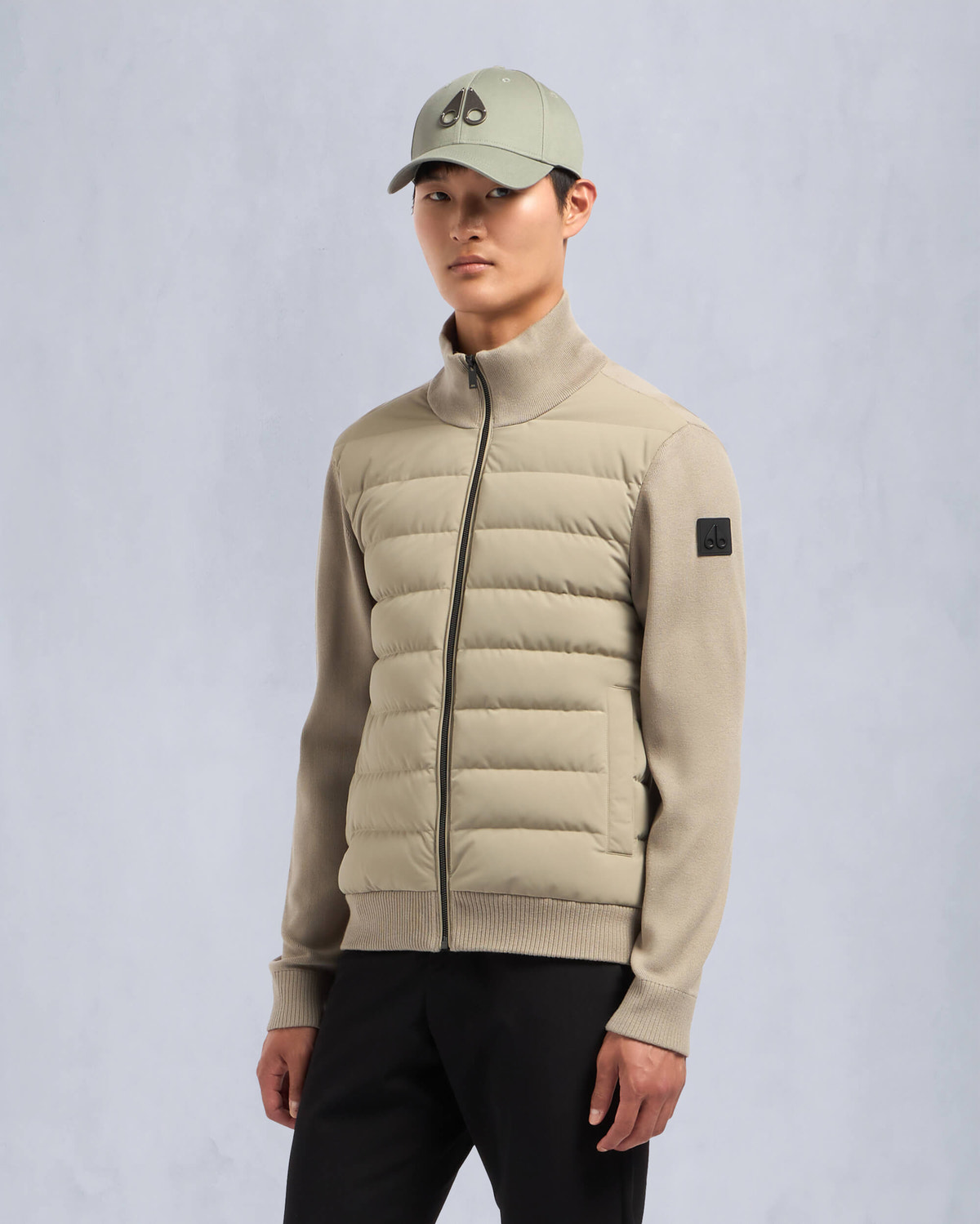 Moose Knuckles Mens Kamet Hybrid Jacket Sage M34MK659 Front