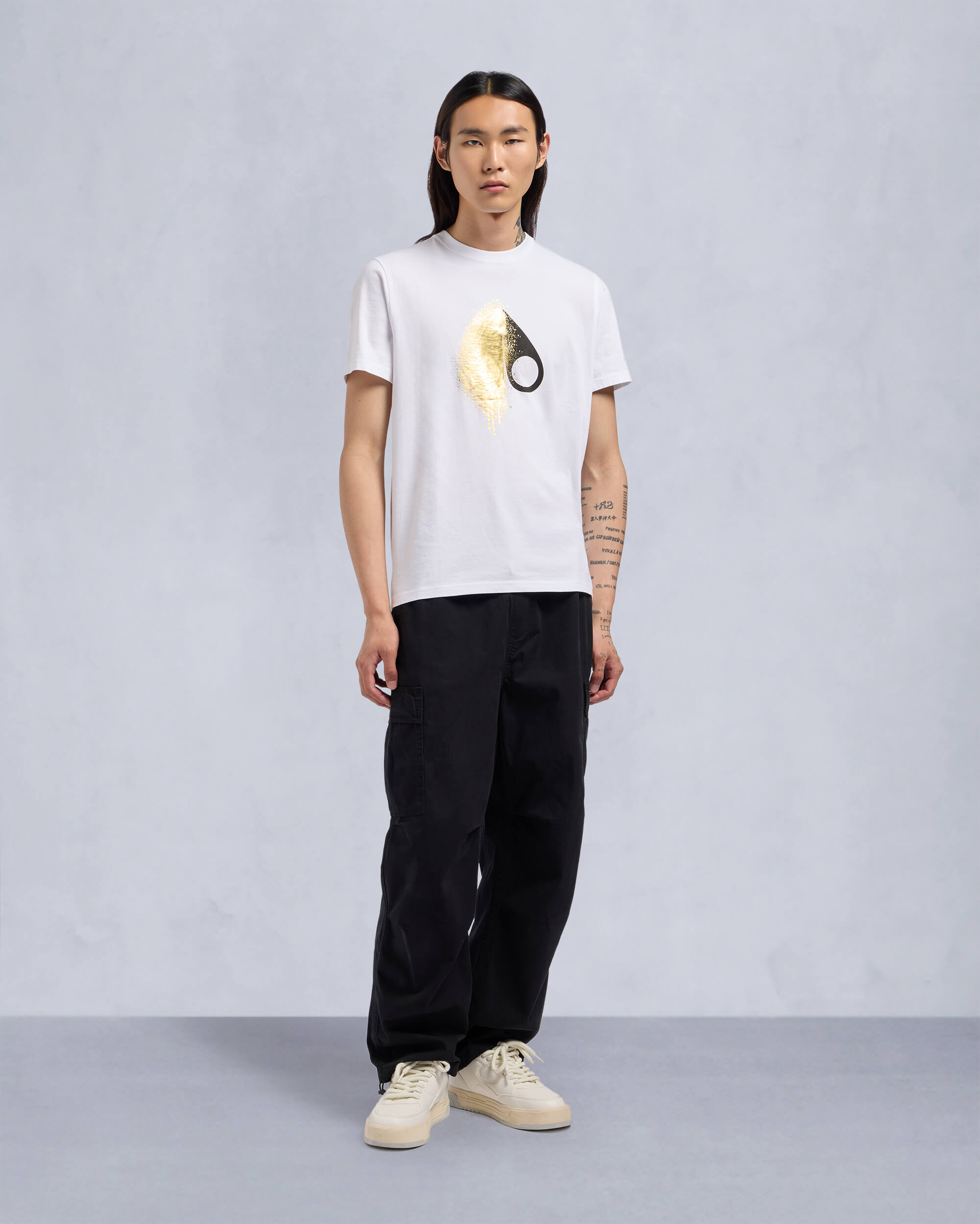 Moose Knuckles - M34MT705G - Gold Series Augustine Tee - MENS - - Front Category