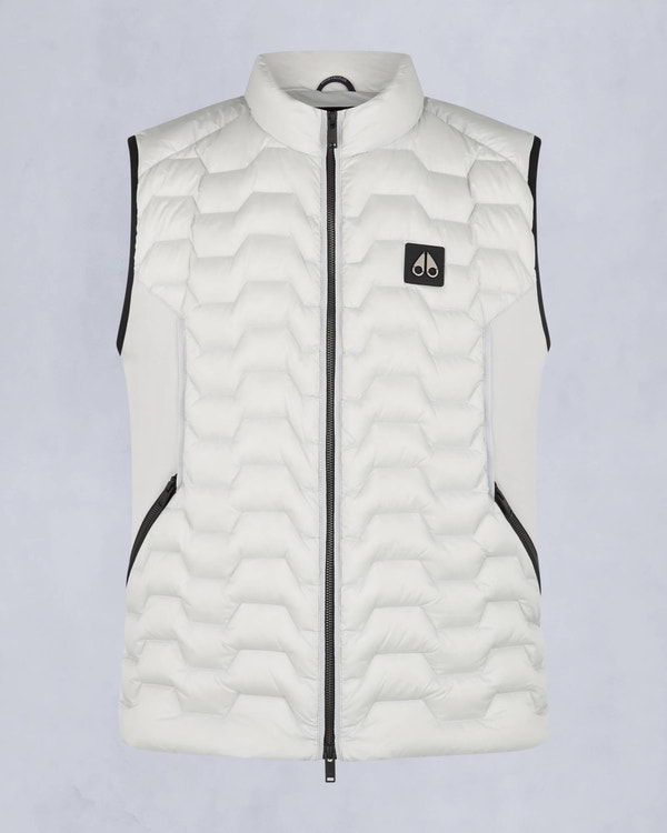 Moose Knuckles Mens Granite Down Hybrid Vest Stone M34MV452 - GM