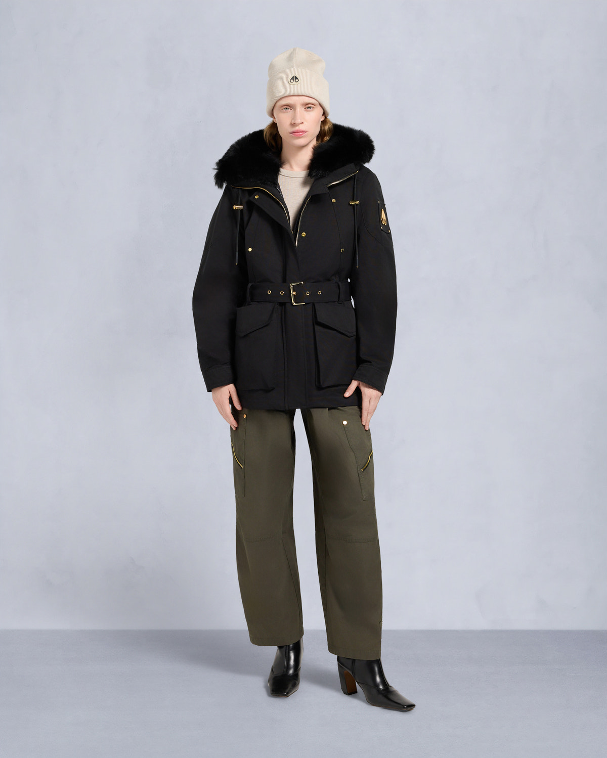 Moose Knuckles - M35LJ152GS - Gold Series Nova Shearling Trim Jacket - WOMENS - - Front Category