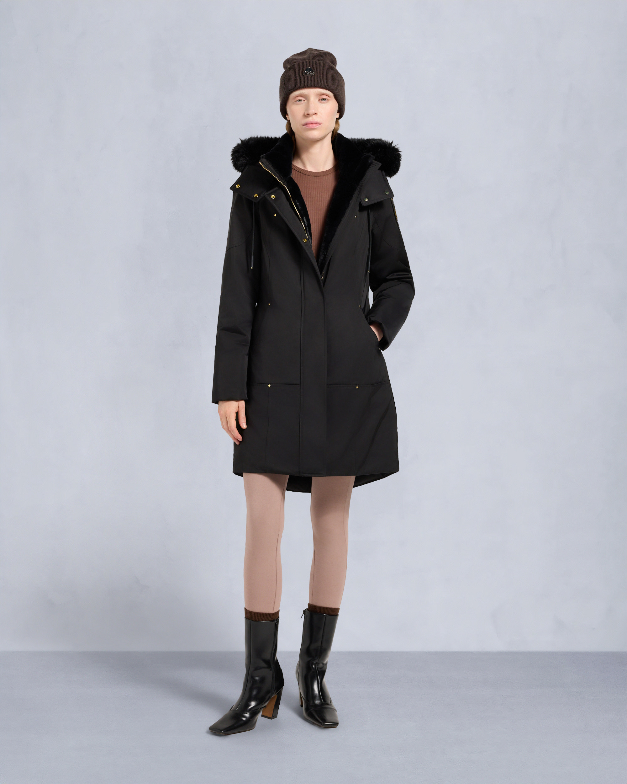 Moose Knuckles - M35LP253G - Gold Series Satin Stirling Parka - WOMENS - - Front Category