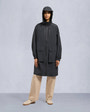 Moose Knuckles Womens Nadia Long Rain Jacket Black M14LP204 Front Category