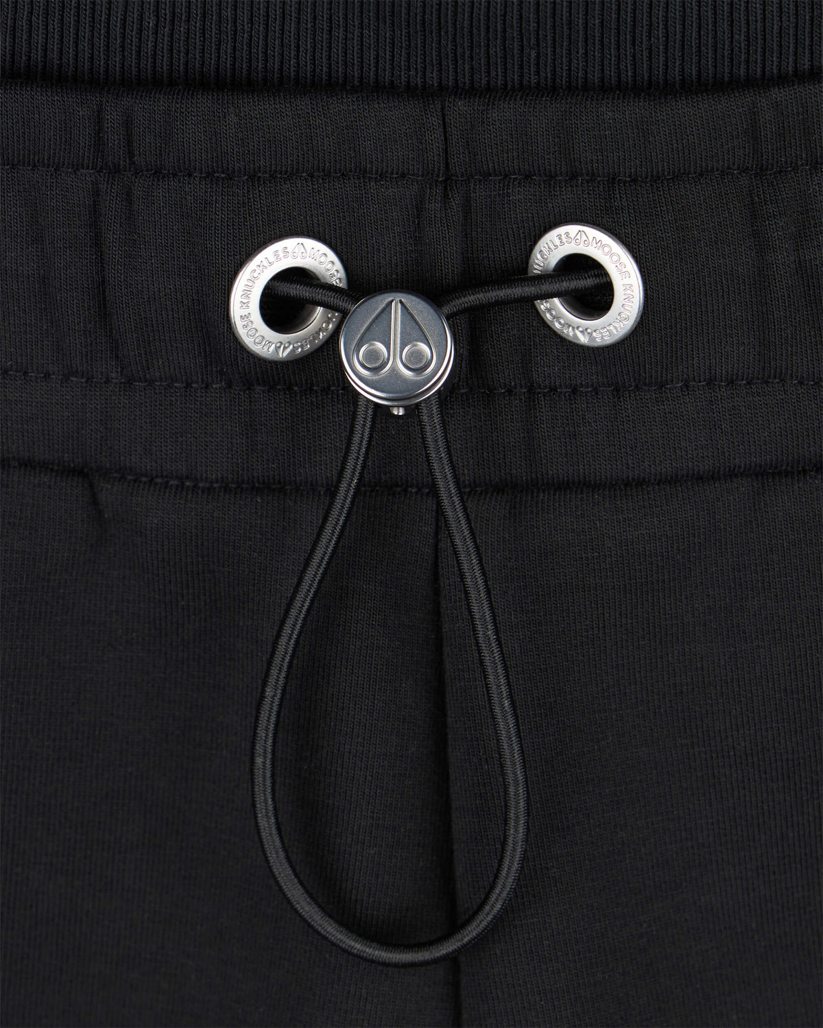 Moose Knuckles - M14LR798 - MixMedia Drawstring Shorts - WOMENS - Black - Detail1