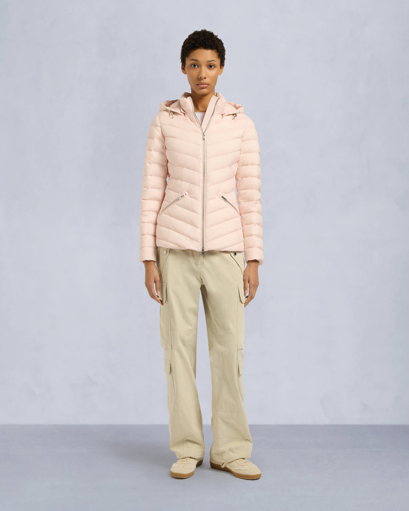 Moose Knuckles Womens Lucille Air Down Jacket PETAL M15LJ133 Front Category