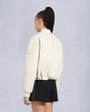 Moose Knuckles Womens Cardin Leather Bomber Jacket Bone M15LL307 Back