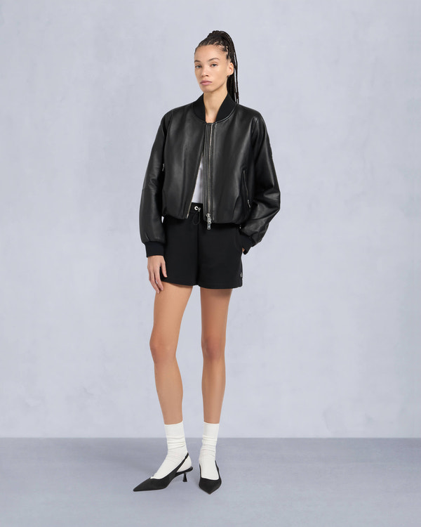 CARDIN LEATHER BOMBER JACKET