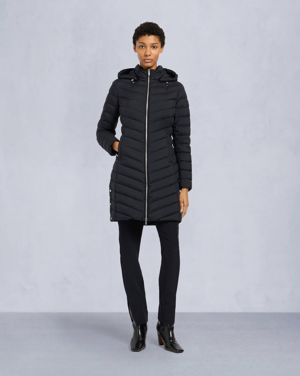 Moose Knuckles Womens Dally Air Down Parka Black M15LP207 Front Category