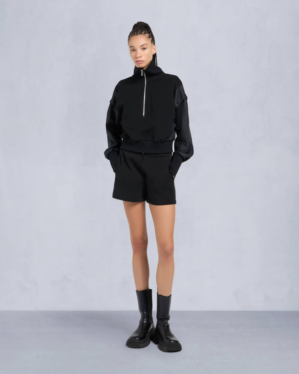 MIXMEDIA QUARTER-ZIP SWEATER