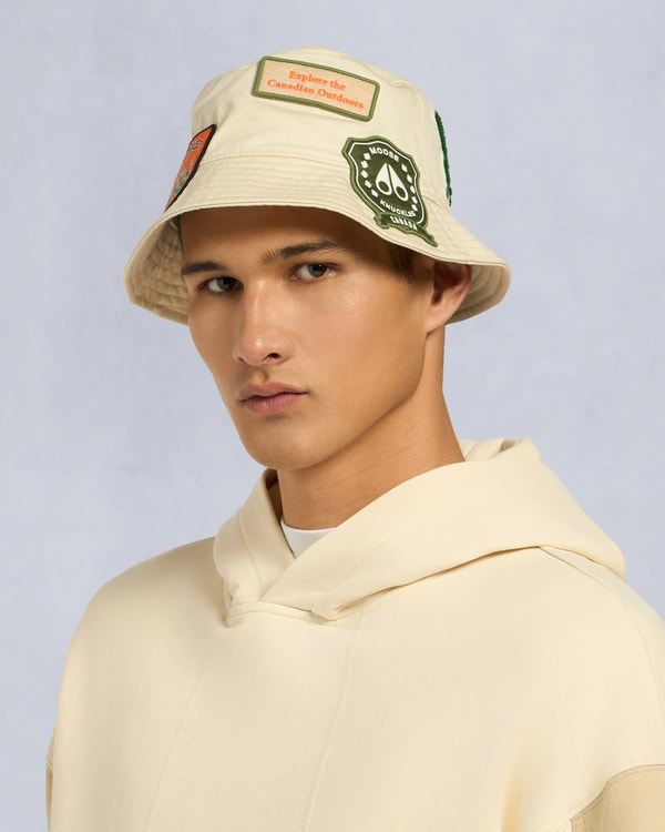 Moose Knuckles Accessories Beau-Soleil Bucket Hat Bone M15MA538H Front Category