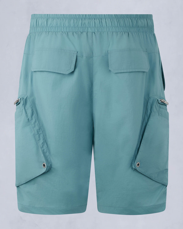 Moose Knuckles Mens Tristan Crinkle Drawstring Shorts SEA M15MR755 Detail2