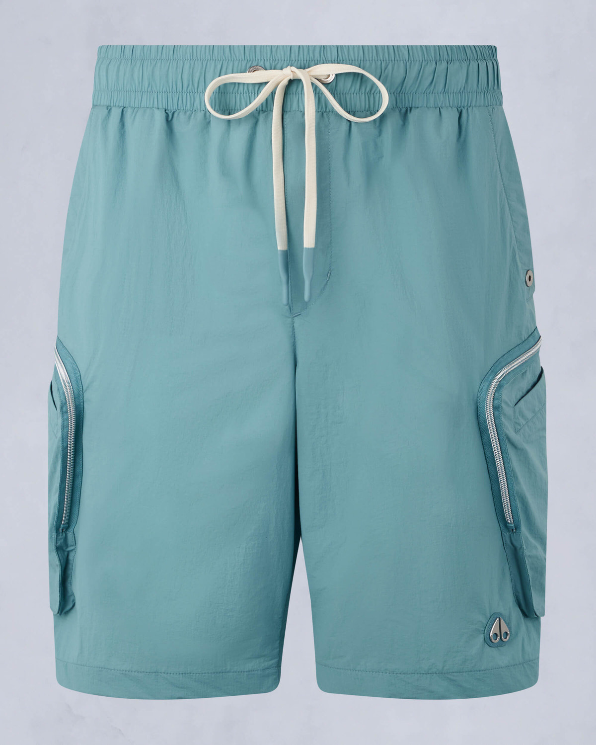 Moose Knuckles Mens Tristan Crinkle Drawstring Shorts SEA M15MR755 - GM