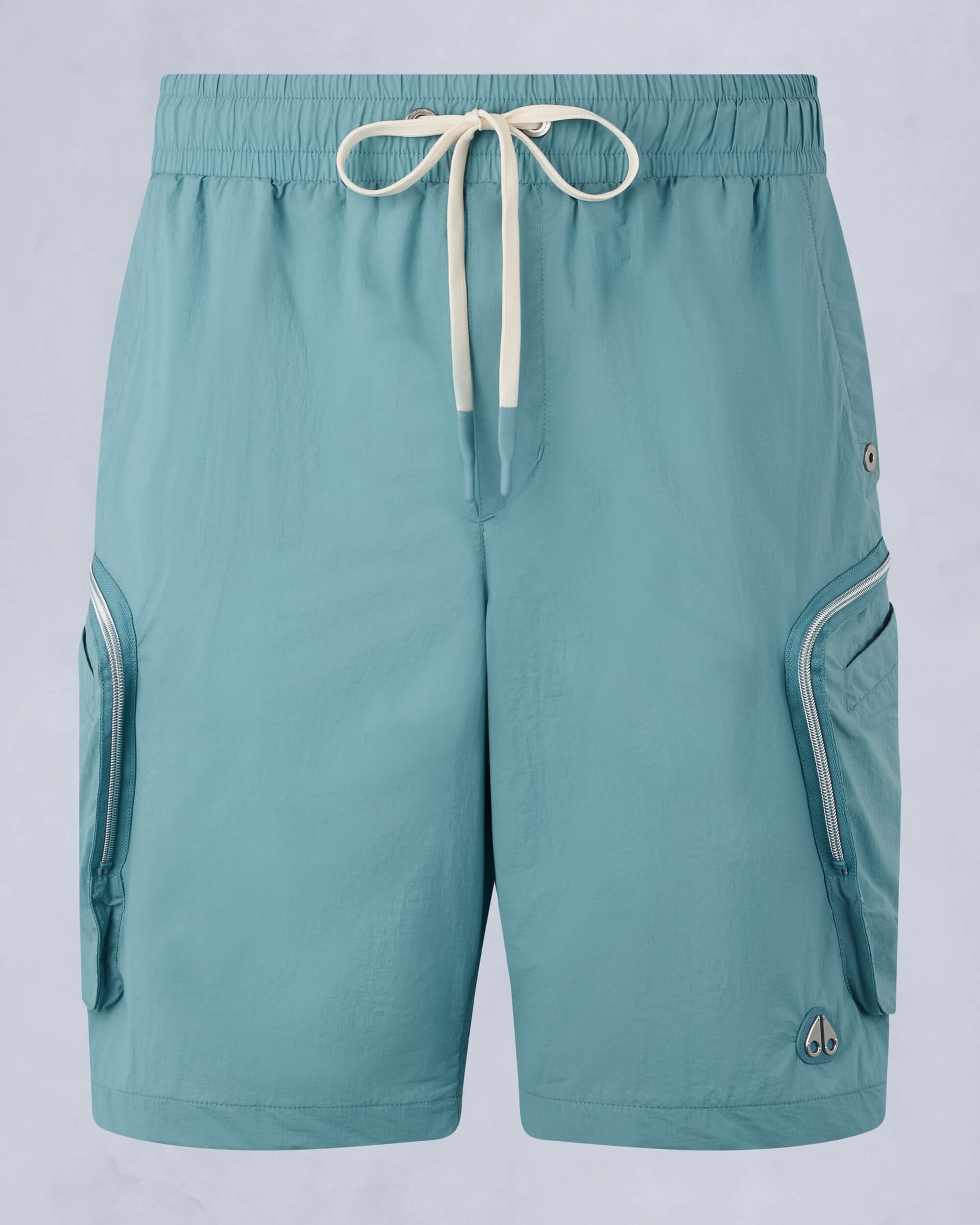 Moose Knuckles Mens Tristan Crinkle Drawstring Shorts SEA M15MR755 - GM