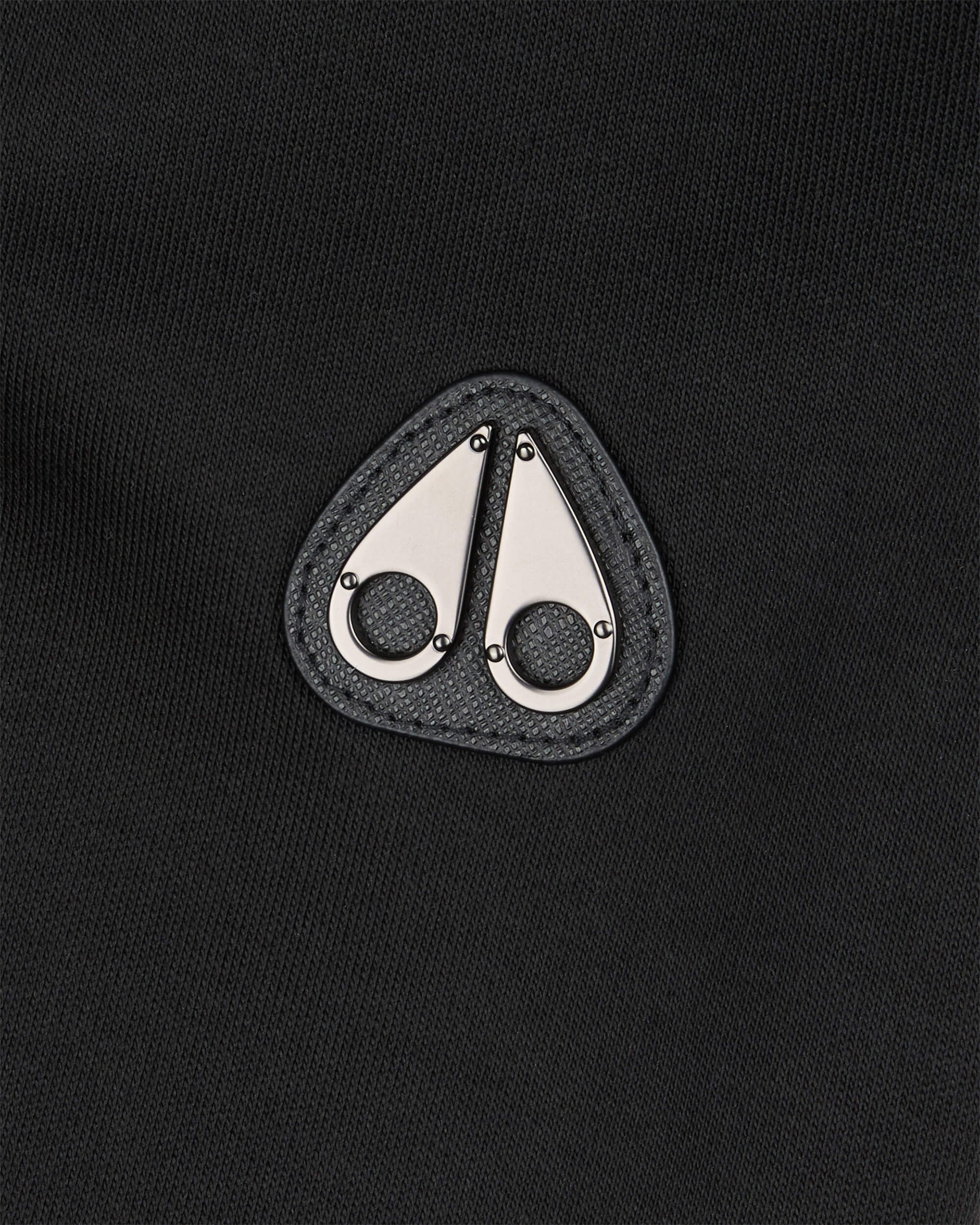 Moose Knuckles Mens Clarke Air Down Hybrid Hoodie Black / Shiny Black M15MS606 Detail1