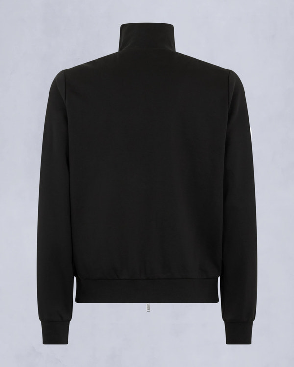 Moose Knuckles Mens Clarke Air Down Hybrid Hoodie Black / Shiny Black M15MS606 Detail2