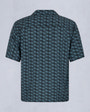 Moose Knuckles Mens The Bay Short Sleeve Shirt NAVY COMBO M15MT709H Detail2