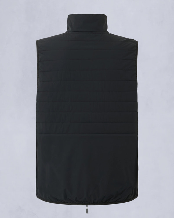 Moose Knuckles Mens Dominion Packable Vest BLACK/DUSK M15MV452 Detail2