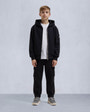 Moose Knuckles Kids Kids Unisex Hartsfield Zip Hoodie Black M15US708 Front Category
