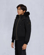 Moose Knuckles - M32UB035S - Kids Unisex Original Bomber  - KIDS - Black / Natural Shearling - Front