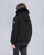 Moose Knuckles - M32UB035S - Kids Unisex Original Bomber  - KIDS - Black / Black Shearling - Back