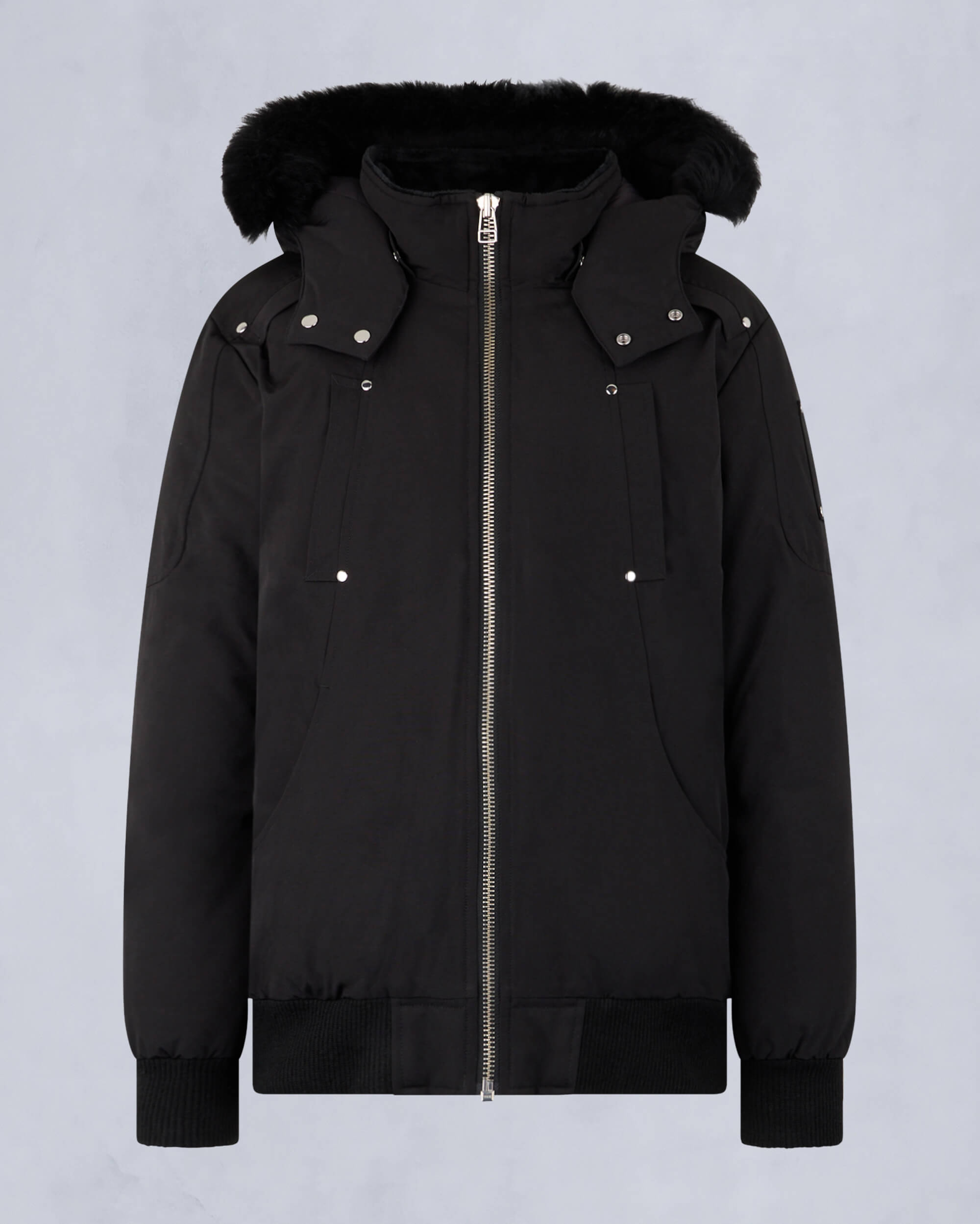 Moose Knuckles - M32UB035S - Kids Unisex Original Bomber  - KIDS - Black / Black Shearling - GM