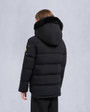 Moose Knuckles Kids Kids  Unisex Original Gold Series 3Q Jacket Black / Black Shearling M32UJ193GS Back