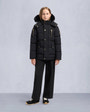 Moose Knuckles Kids Kids  Unisex Original Gold Series 3Q Jacket Black / Black Shearling M32UJ193GS Front Category