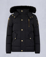 Moose Knuckles Kids Kids  Unisex Original Gold Series 3Q Jacket Black / Black Shearling M32UJ193GS - GM