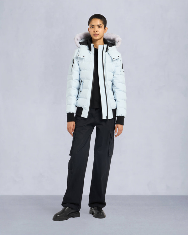 ONYX LADRIERE SHEARLING BOMBER JACKET