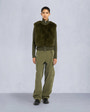 Moose Knuckles Womens Dua Bunny Wool Blend Sweater Moss M34LK656 Front Category