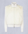 Moose Knuckles Womens Dua Bunny Wool Blend Sweater Milky Way M34LK656 - GM