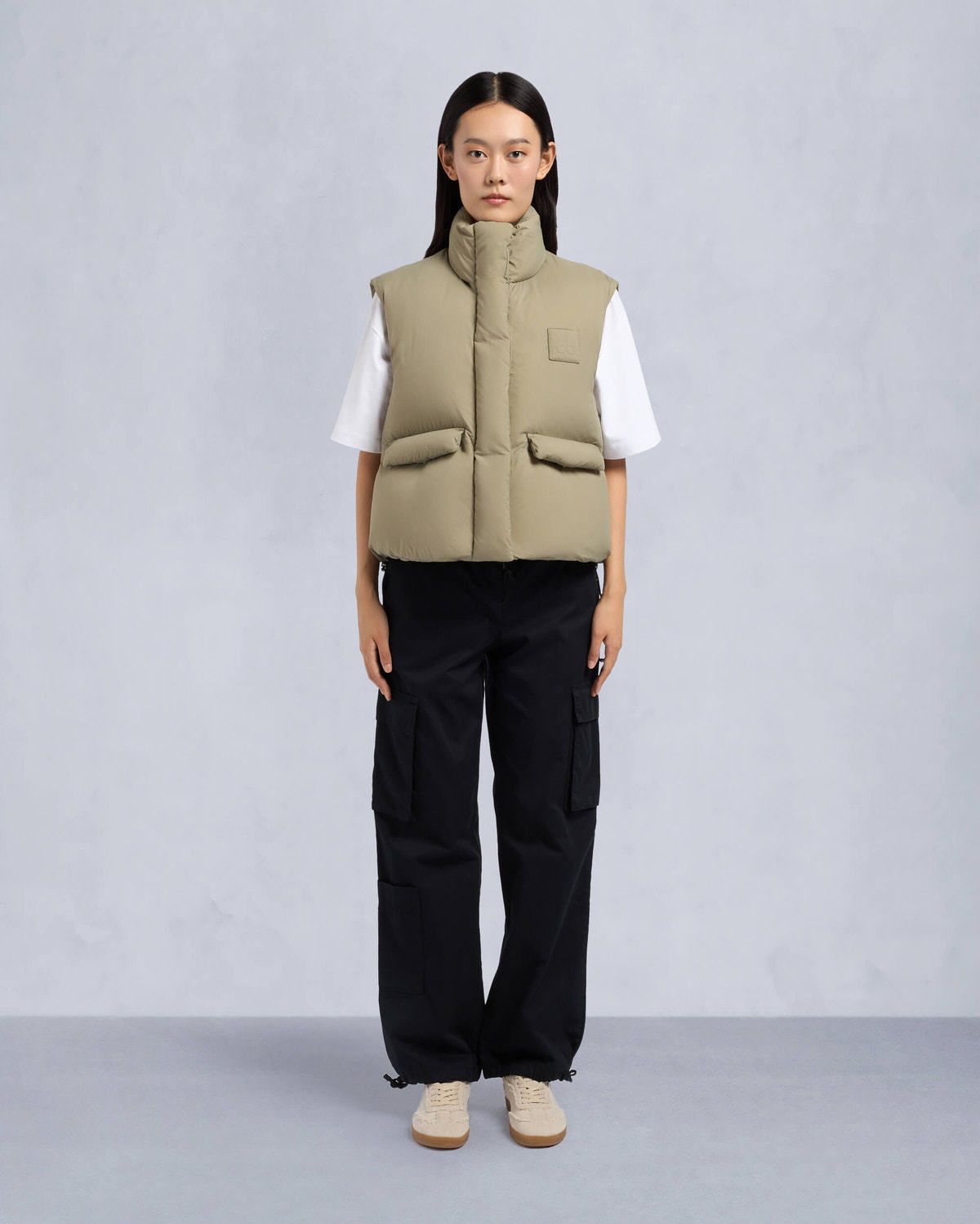 Moose Knuckles Womens Duvet Katrina Vest Sage M34LV459 Front Category