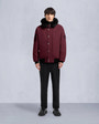 Moose Knuckles Mens Denali Bomber Jacket Beet /black sherling  M34MB027S Front Category