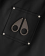 Moose Knuckles Mens Denali Bomber Jacket Black / Black Shearling M34MB027S Detail1
