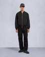 Moose Knuckles Mens Reversible Bunny Bomber Jacket Black / Shiny Black M34MB029 Front Category