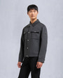 Moose Knuckles Mens Jacques Wool Shirt Jacket Charcoal M34MJ216 Front