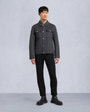 Moose Knuckles Mens Jacques Wool Shirt Jacket Charcoal M34MJ216 Front Category